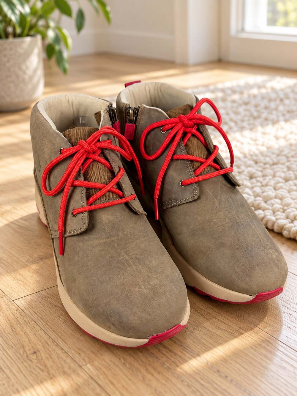 Ugg Canoe III Weather Chukka Size 6 Walnut Red Leather Boots